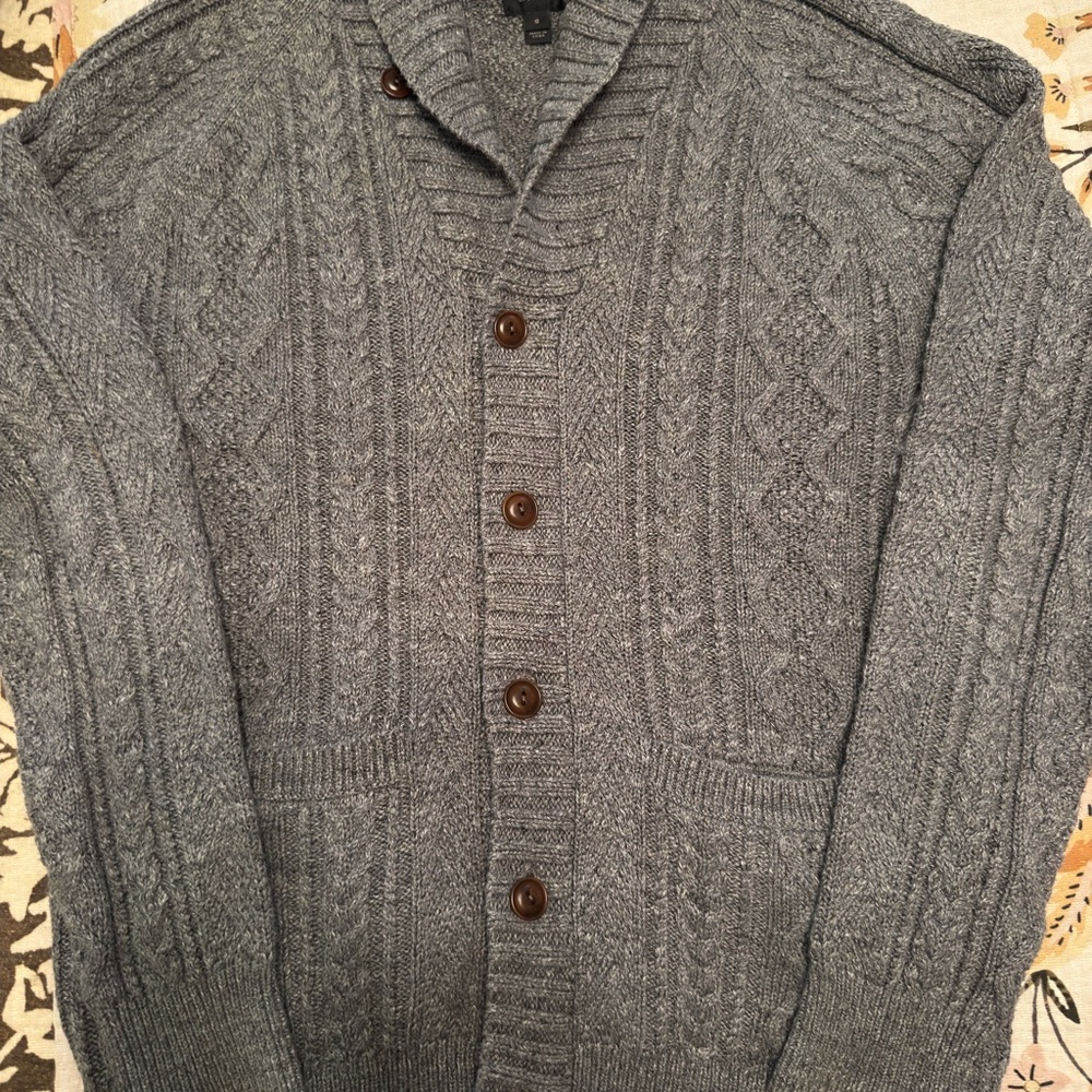 Men's 100% Cotton JCrew Cable Knit Sweater